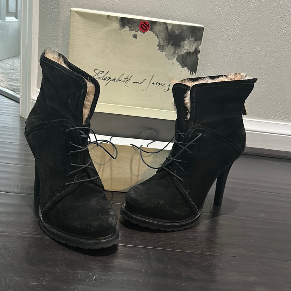 Elizabeth and James suede ankle boots